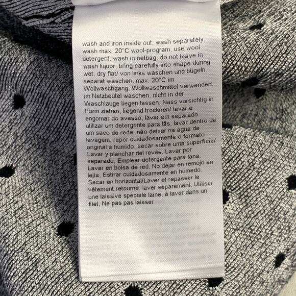 ESCADA Size M Black White Viscose Blend Polka Dot 2 Piece Cardigan Set - Picture 16 of 16